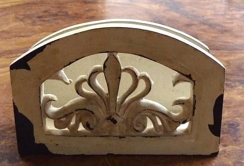 Servethouder, Hout, Brocante, Ophalen of Verzenden, Zo goed als nieuw