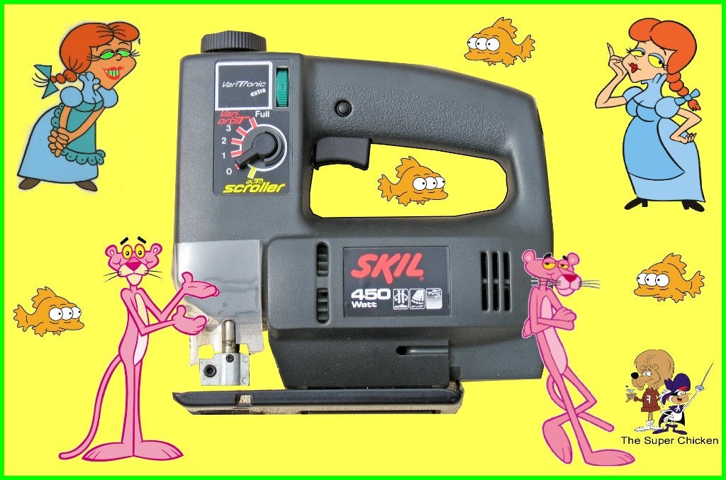 Vintage SKIL Decoupeerzaag 4495, Nieuw, Decoupeerzaag, Ophalen of Verzenden, Zo goed als nieuw, SKIL