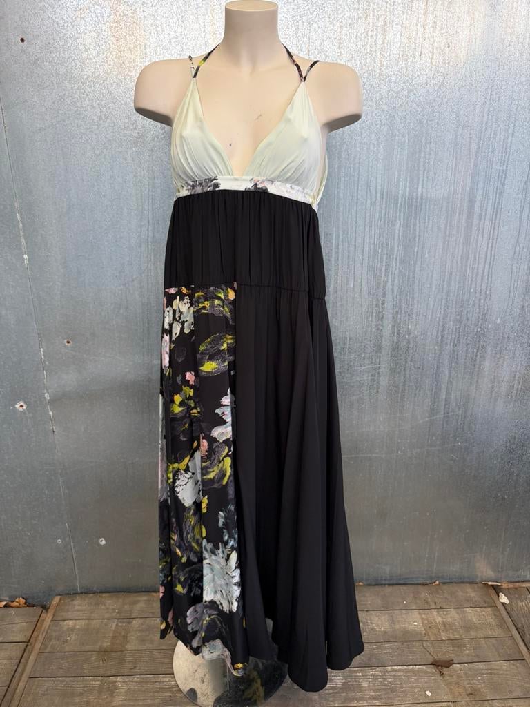 Joseph zijde jurk silk 36 €845 floral darnley, Zwart, Ophalen of Verzenden, Zo goed als nieuw, Maat 36 (S)