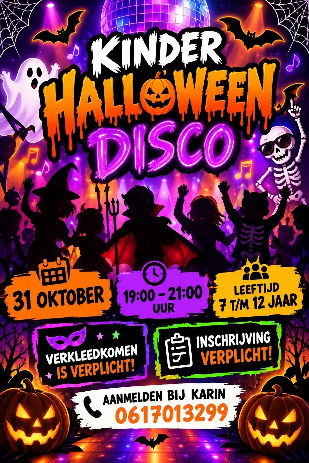 heloween kinder disco gratis