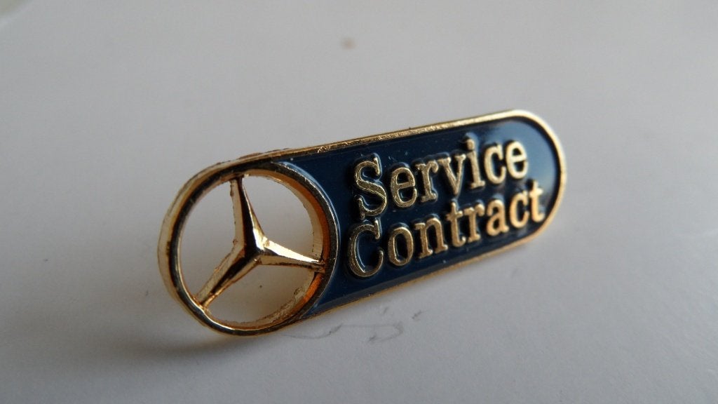 Mercedes Benz Service Contract autospeld, Verzenden, Gebruikt, Merk, Speldje of Pin