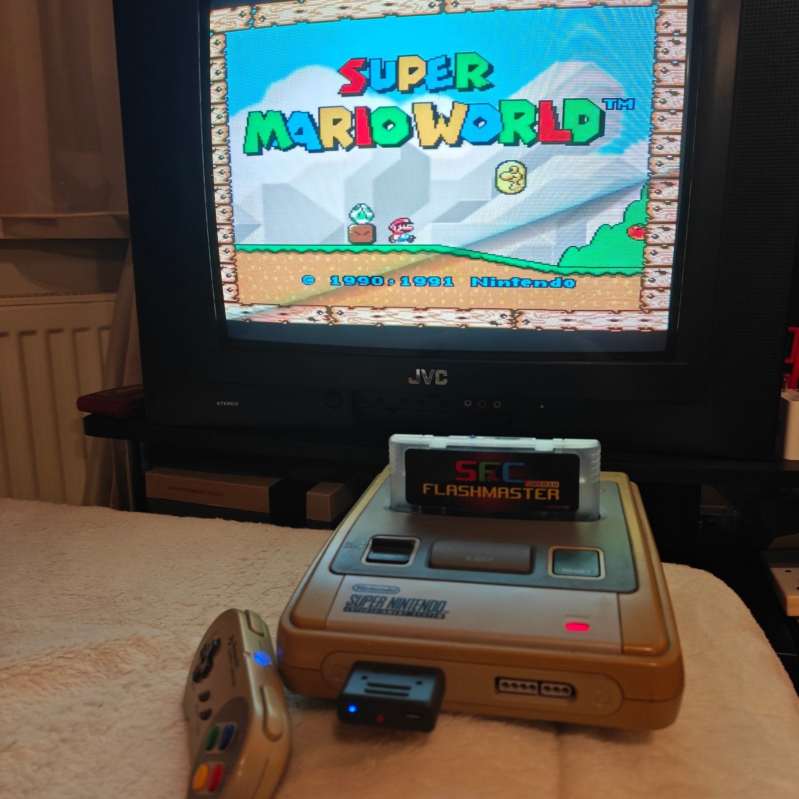 super Nintendo SNES 1chip with improvements + new capacitors, Ophalen of Verzenden, Met 1 controller