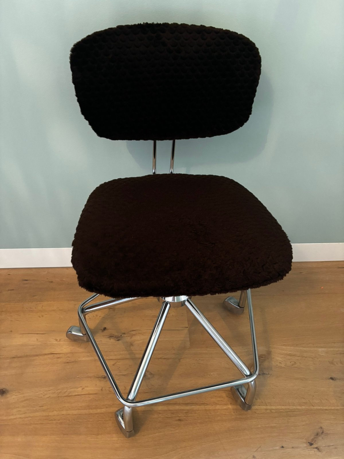 Bureaustoel vintage in top staat! In hoogte verstelbaar!, Ophalen, Gebruikt, Bruin, Bureaustoel