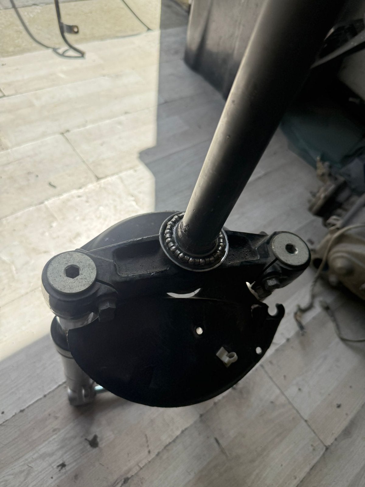 Gilera runner voorvork, Ophalen