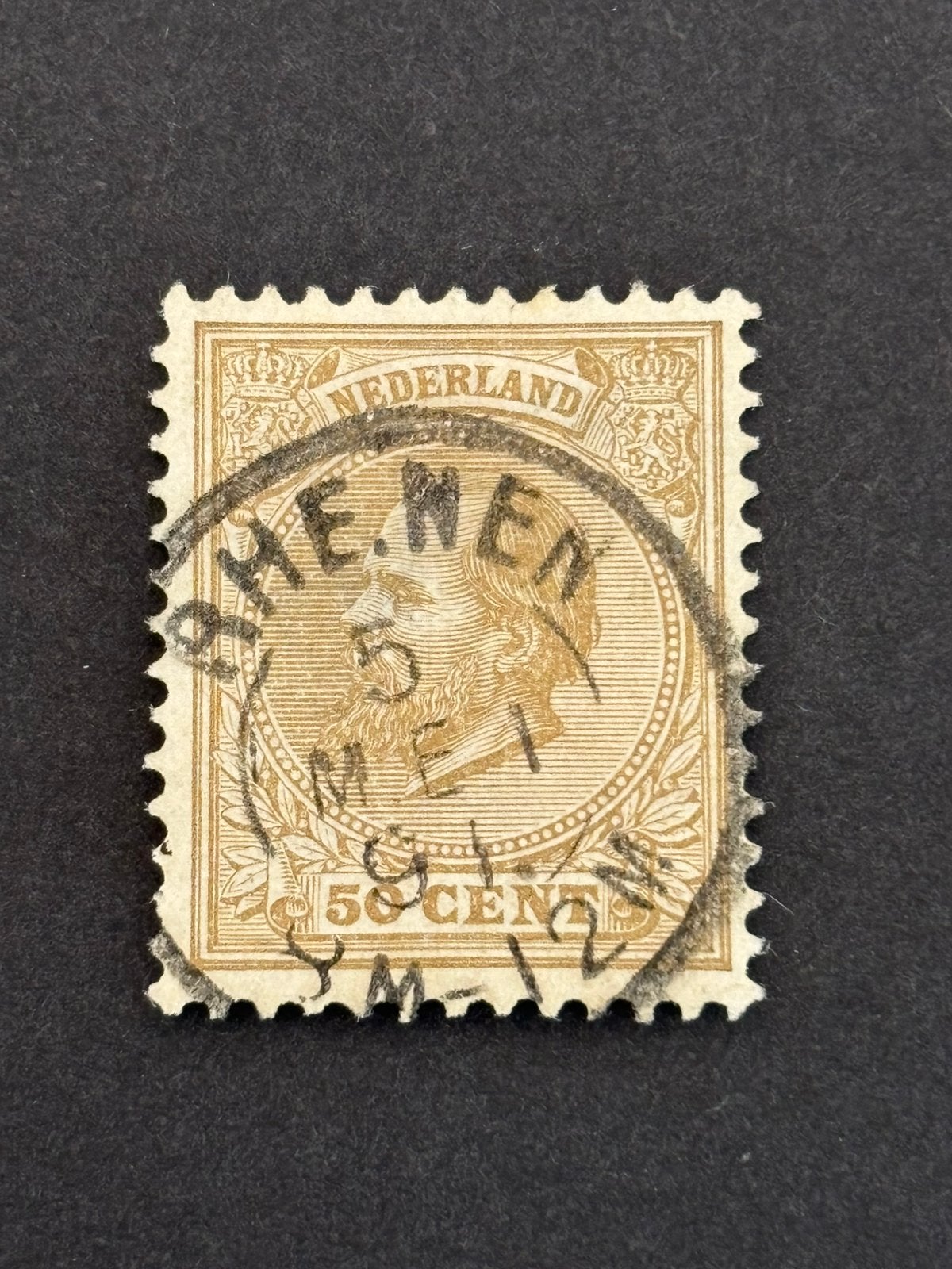 Rhenen (E.) kleinrond op NVPH 27, Postzegels en Munten, Ophalen of Verzenden