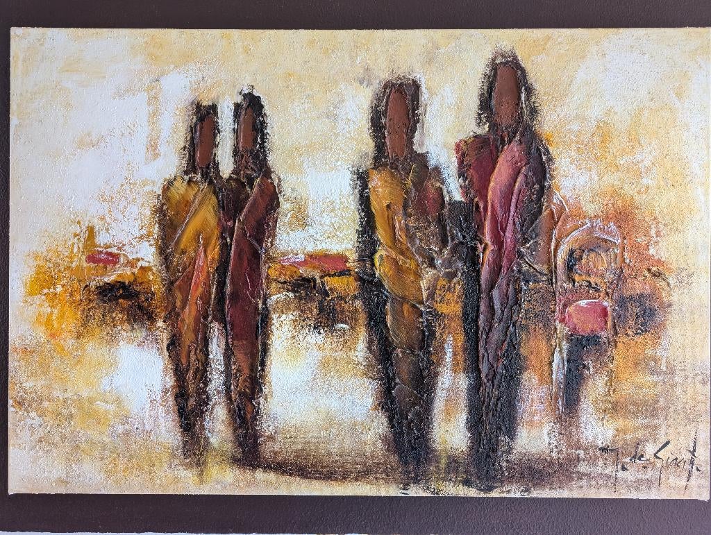 Prachtig abstract schilderij van jochem de graaf., Antiek en Kunst, Kunst | Schilderijen | Abstract, Ophalen of Verzenden