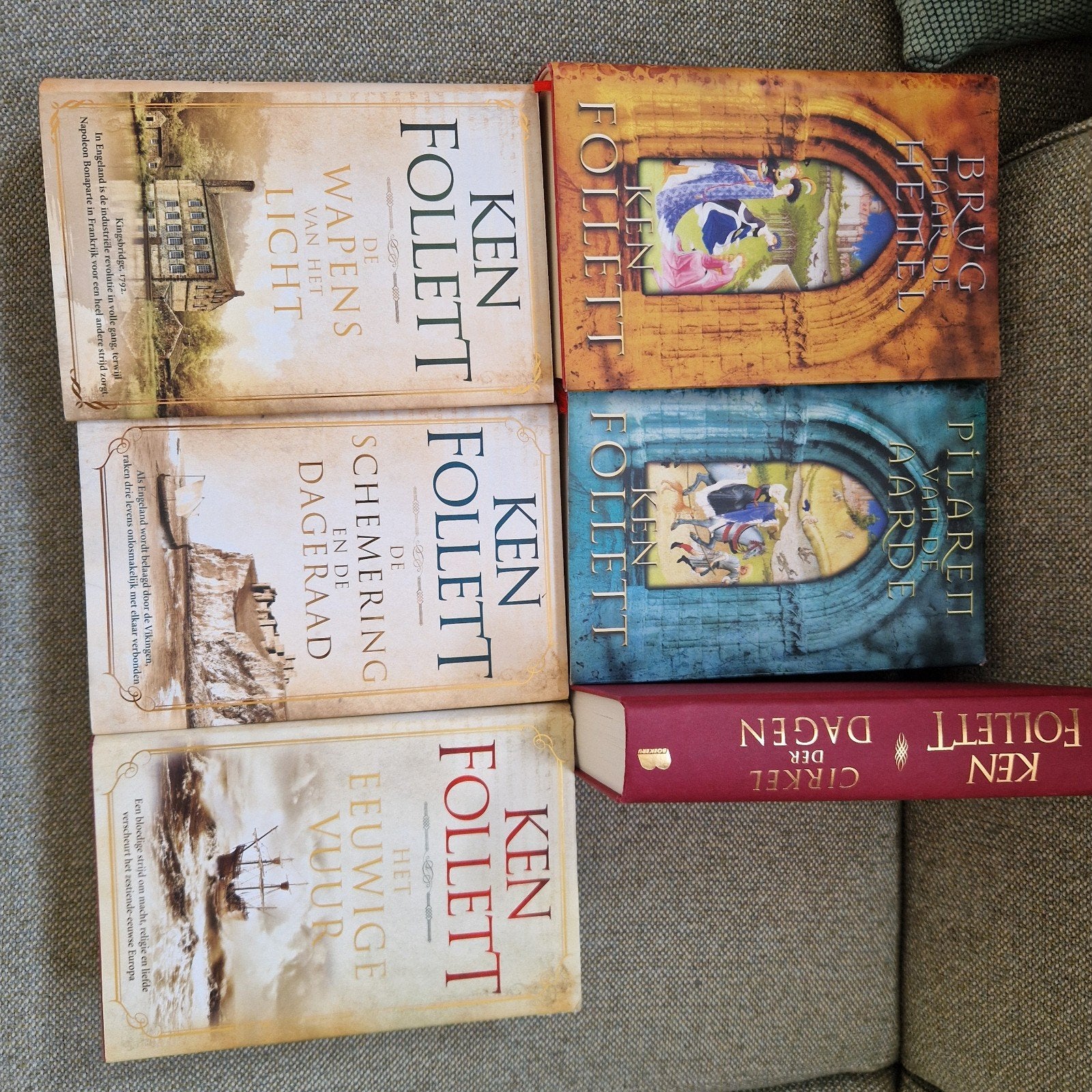 6 boeken Ken Follett - Kingsbridge serie - Goede staat, Boeken, Ophalen of Verzenden, Zo goed als nieuw, Ken Follett