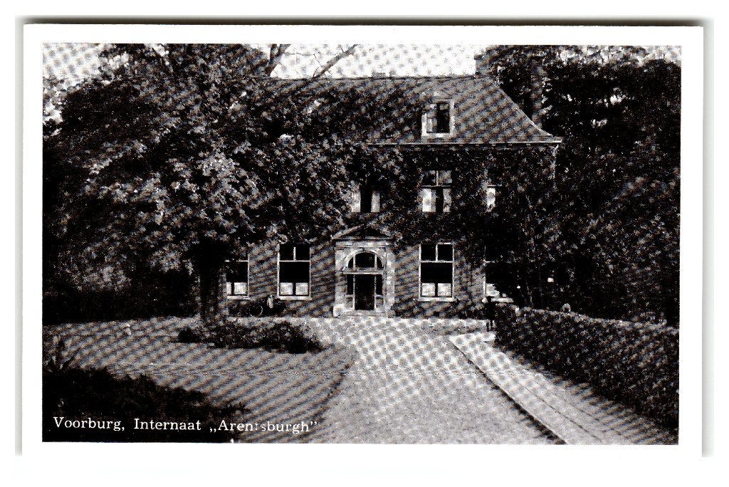 Voorburg, Internaat "Arentsburgh" - Uitg: J. v.d. Hoek, Verzamelen, Ophalen of Verzenden, 1940 tot 1960, Ongelopen, Zuid-Holland