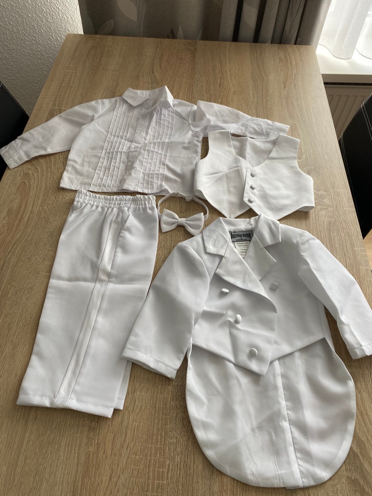 Doop kostuum jongen 6delige set off white, Ophalen of Verzenden