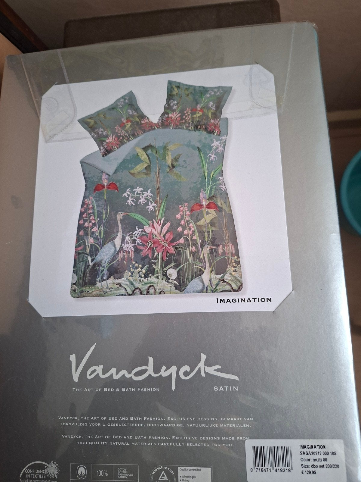 NIEUW Vandyck dekbedovertrek 2 pers., Overige kleuren, Verzenden, Dekbedovertrek, Nieuw
