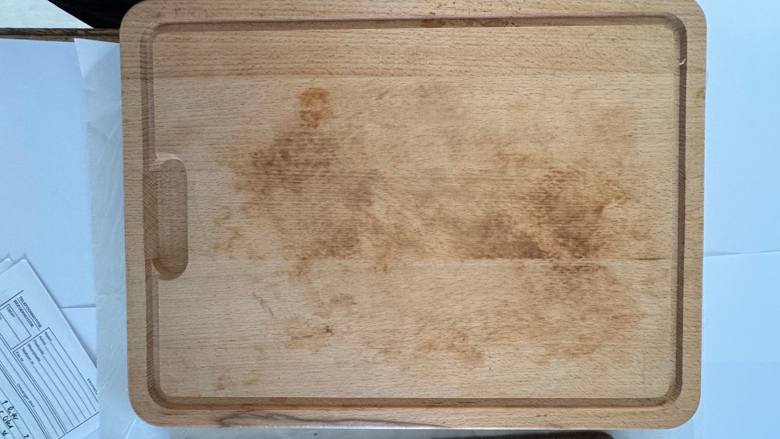 Snijplank dik houten, Ophalen, Zo goed als nieuw