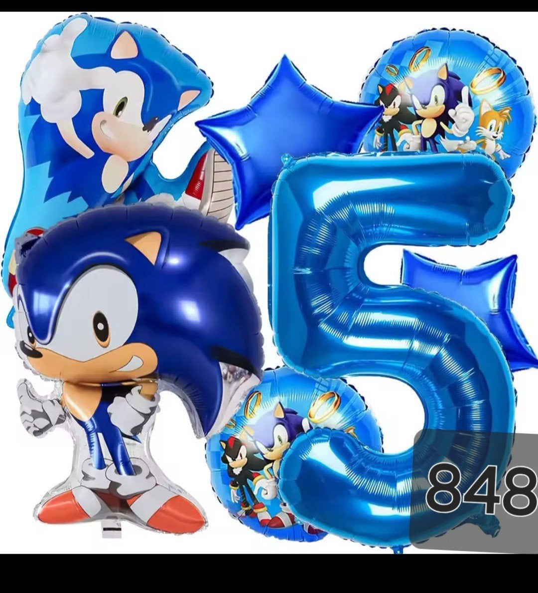 Sonic the Hedgehog Feestballonnen Set - Nieuw, Hobby en Vrije tijd, Ophalen, Nieuw, Feestartikel, Verjaardag