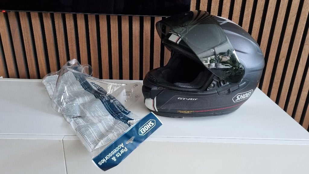 Shoei GT-Air Wanderer TC-5 XL Helm Smoke + Naturel visier, Heren, XL, Ophalen of Verzenden, Integraalhelm