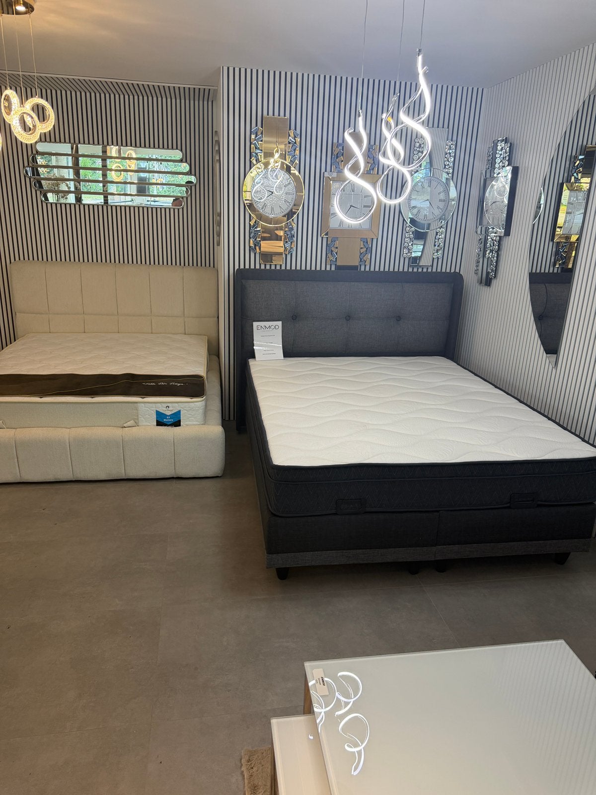 Showroommodel Boxspring 160x200 incl. Matras, Overige kleuren, Ophalen of Verzenden, 200 cm, Stof