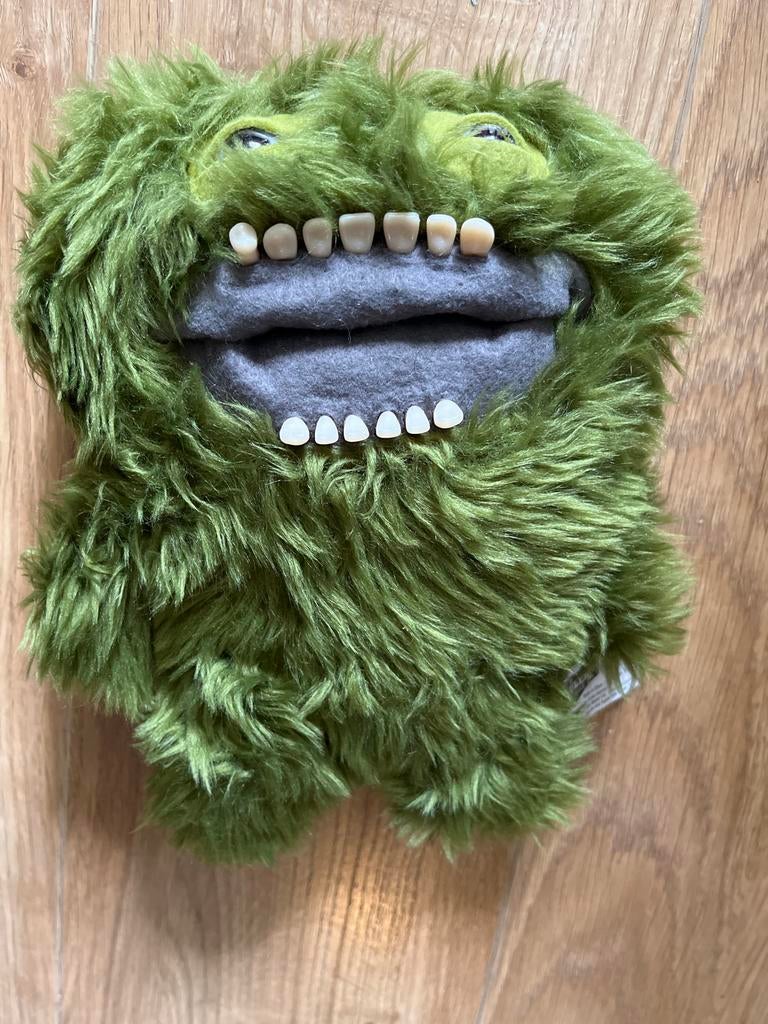 Groen Monster Knuffel - Zo goed als nieuw, Groen, Overige typen, Ophalen of Verzenden, Met label