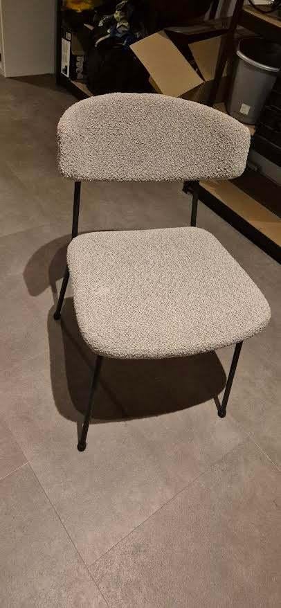Eetkamerstoel beige 10 stk eventueel combi met tafel zie adv, Ophalen, Overige kleuren, Zo goed als nieuw, Stof