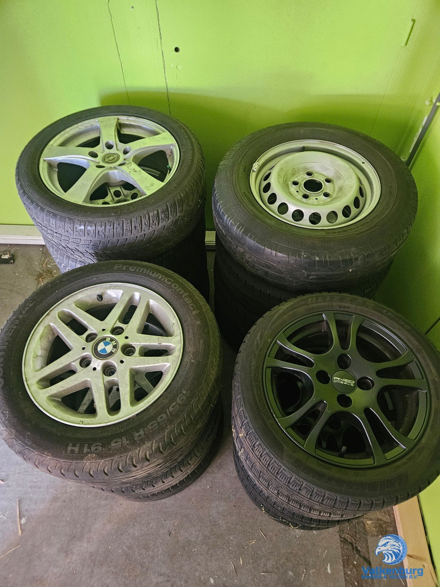 Partij velgen met band 4 sets 15 16 17 inch VAG BMW Opel For