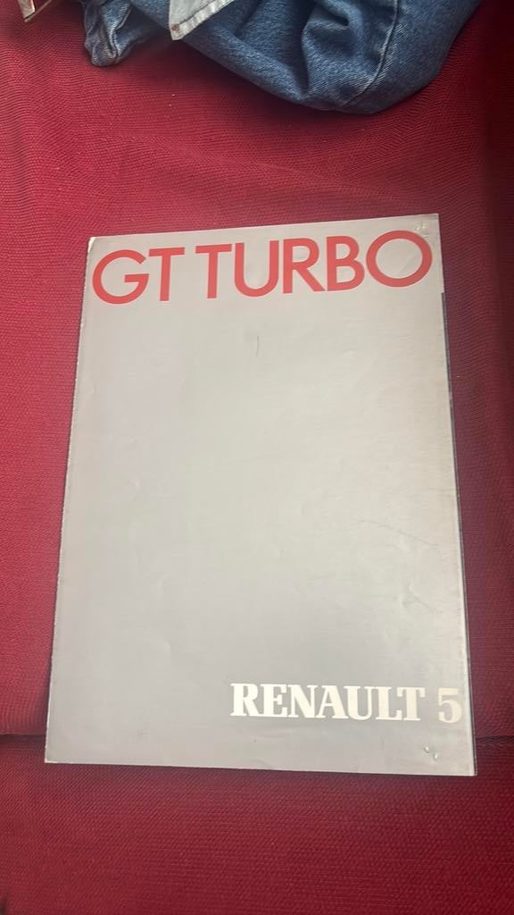 Renault 5 GT turbo folder, Ophalen of Verzenden, Zo goed als nieuw, Renault