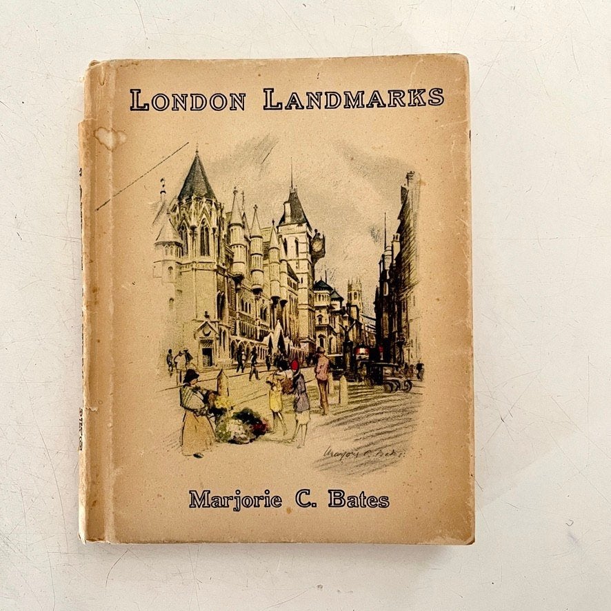 London Landmarks, antiek boekje over Londen, Antiek en Kunst, Ophalen of Verzenden