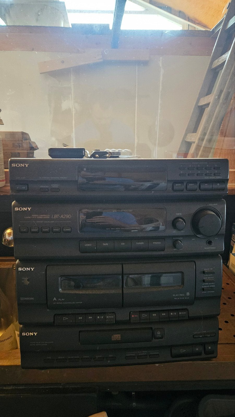 Sony LBT-A290 Compact Hi-Fi Stereo Systeem, Ophalen, Gebruikt, Losse componenten, Cassettedeck