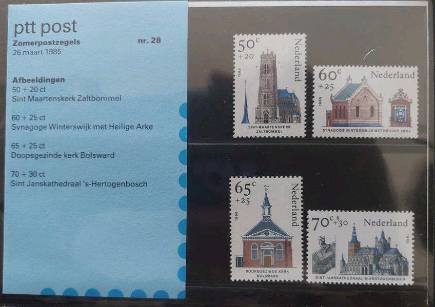 Postzegels Nederland 1985 Nvph 1324- 1327 postfris., Ophalen of Verzenden, Na 1940, Postfris