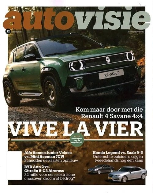 Autovisie 12 2025 : VW Polo - Renault 4 - Honda Legend - BYD, Ophalen of Verzenden, Gelezen, Algemeen