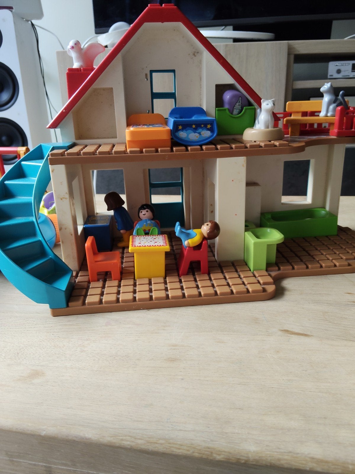 Playmobil 123 speelhuis met meubels en poppetjes, Ophalen