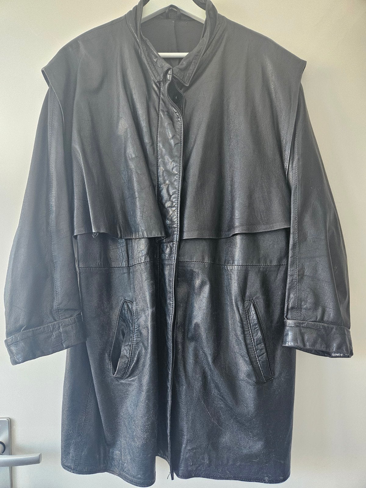 vintage leren jas, Ophalen of Verzenden, Zo goed als nieuw, Maat 46/48 (XL) of groter