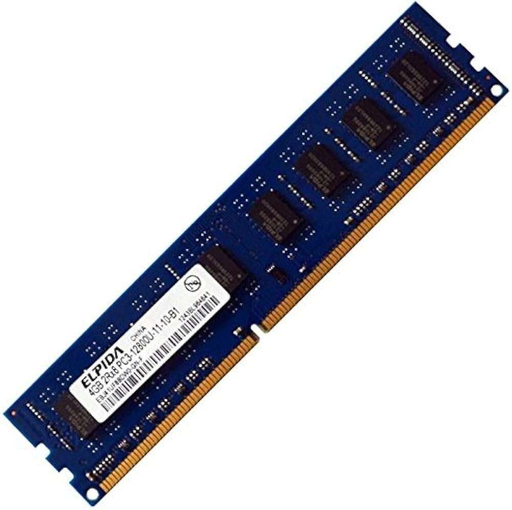 4GB Elpida EBJ41UF8BDW0-GN-F PC3-12800U 1600MHz DDR3 2Rx8, Computers en Software, RAM geheugen, Facturen@maascomputers.nl, DDR3
