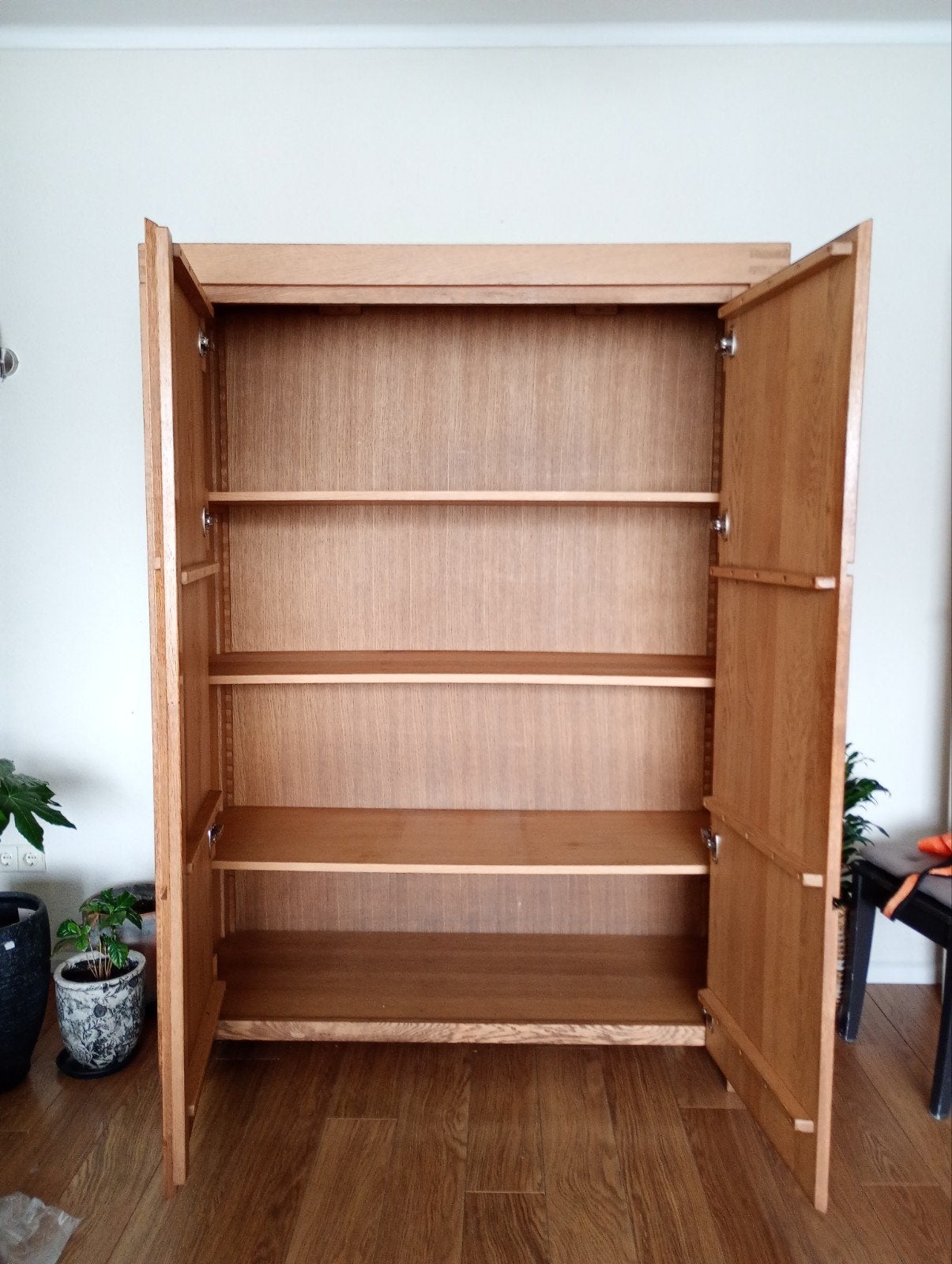 Zware eiken kast en dressoir set, Ophalen, Eikenhout, 200 cm of meer, 150 tot 200 cm