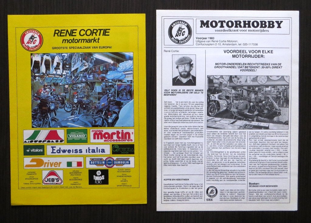 René Cortie Motormarkt + Motorhobby - 1983 - 2 x 4 blz, Verzenden, Overige merken