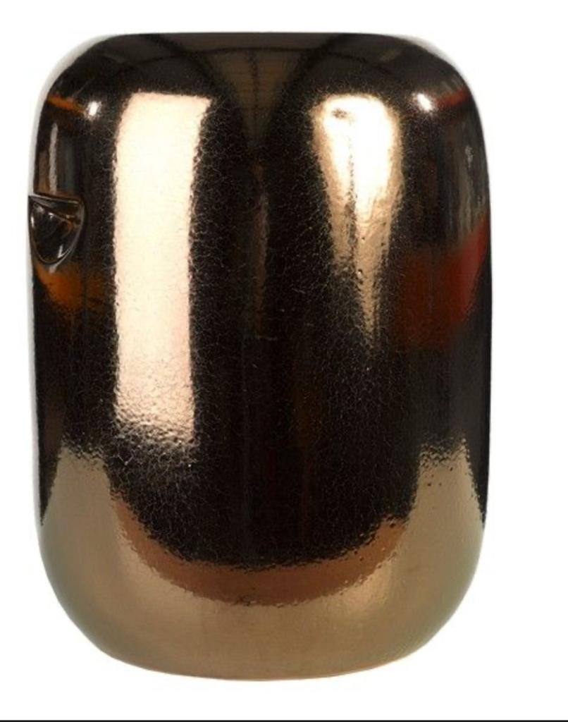 Copper pill stooll- Pols Potten, Minder dan 45 cm, Minder dan 55 cm, Rond, Nieuw
