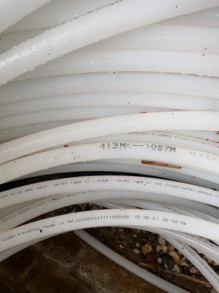 150m vloerverwarmingsbuis van Therminon 14x2.0., Doe-het-zelf en Verbouw, Buizen en Afvoer, Ophalen, Overige materialen, Overige typen