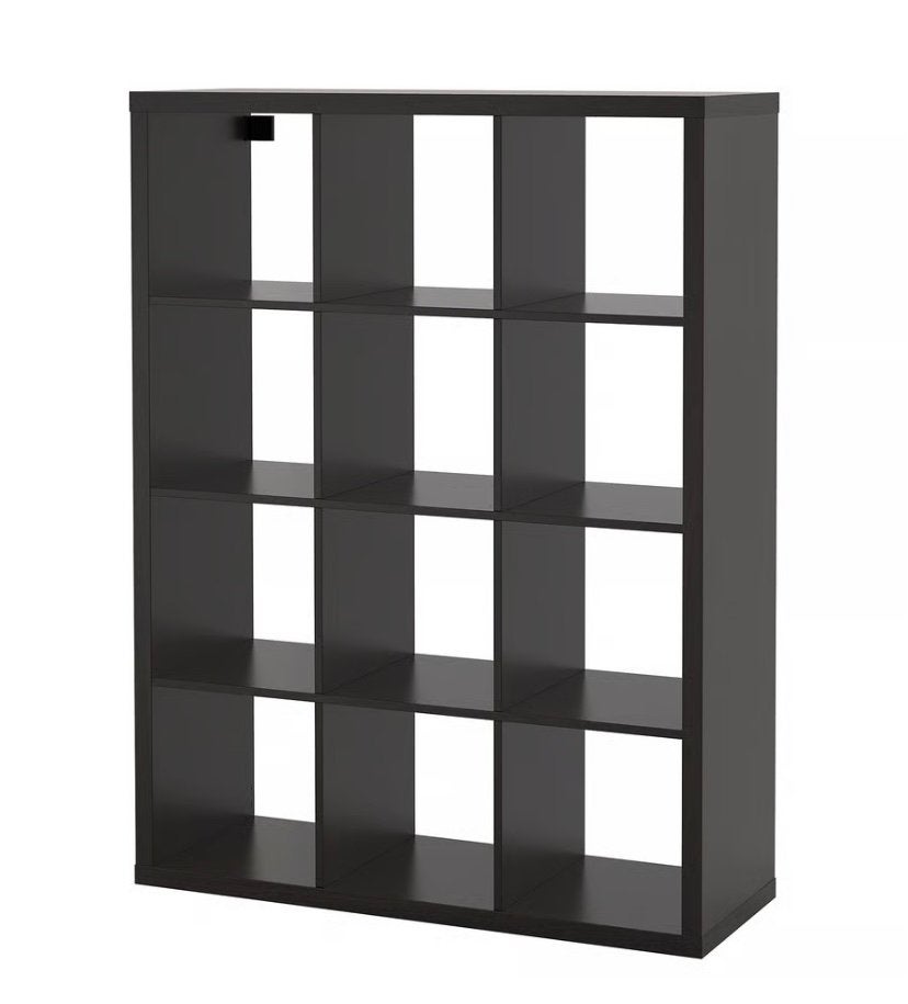 Zwartbruine Kallax vakkenkast IKEA, Ophalen, Gebruikt