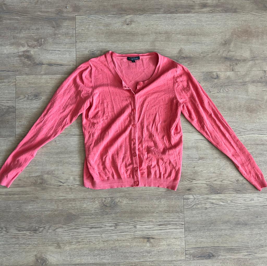 King Louie roze dun vest in maat L vintage zomervest, Ophalen of Verzenden, Zo goed als nieuw, Maat 42/44 (L), Roze