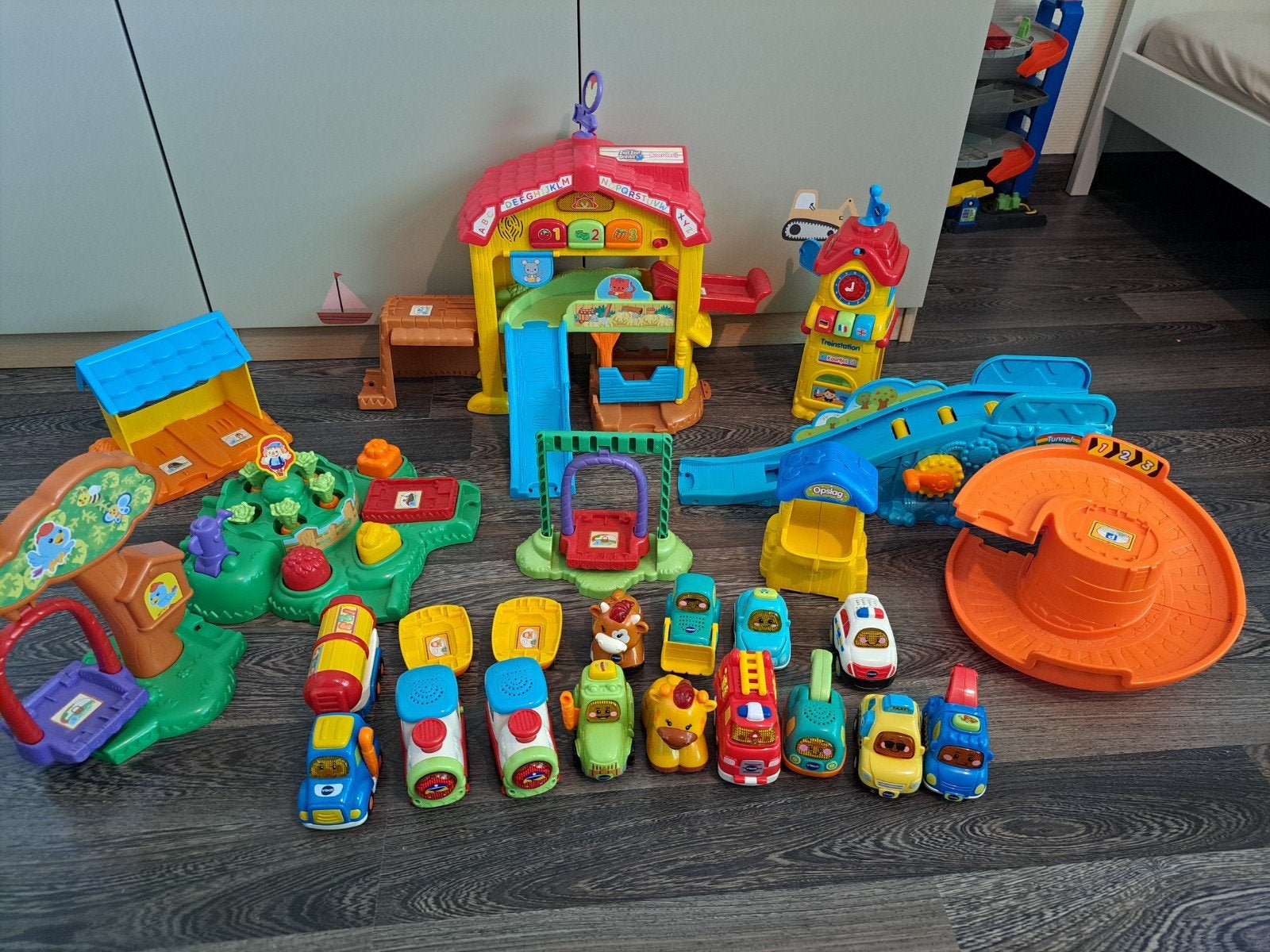 Grote set VTech Toet Toet Auto's en Zoef Zoef Dieren, Ophalen of Verzenden, Gebruikt