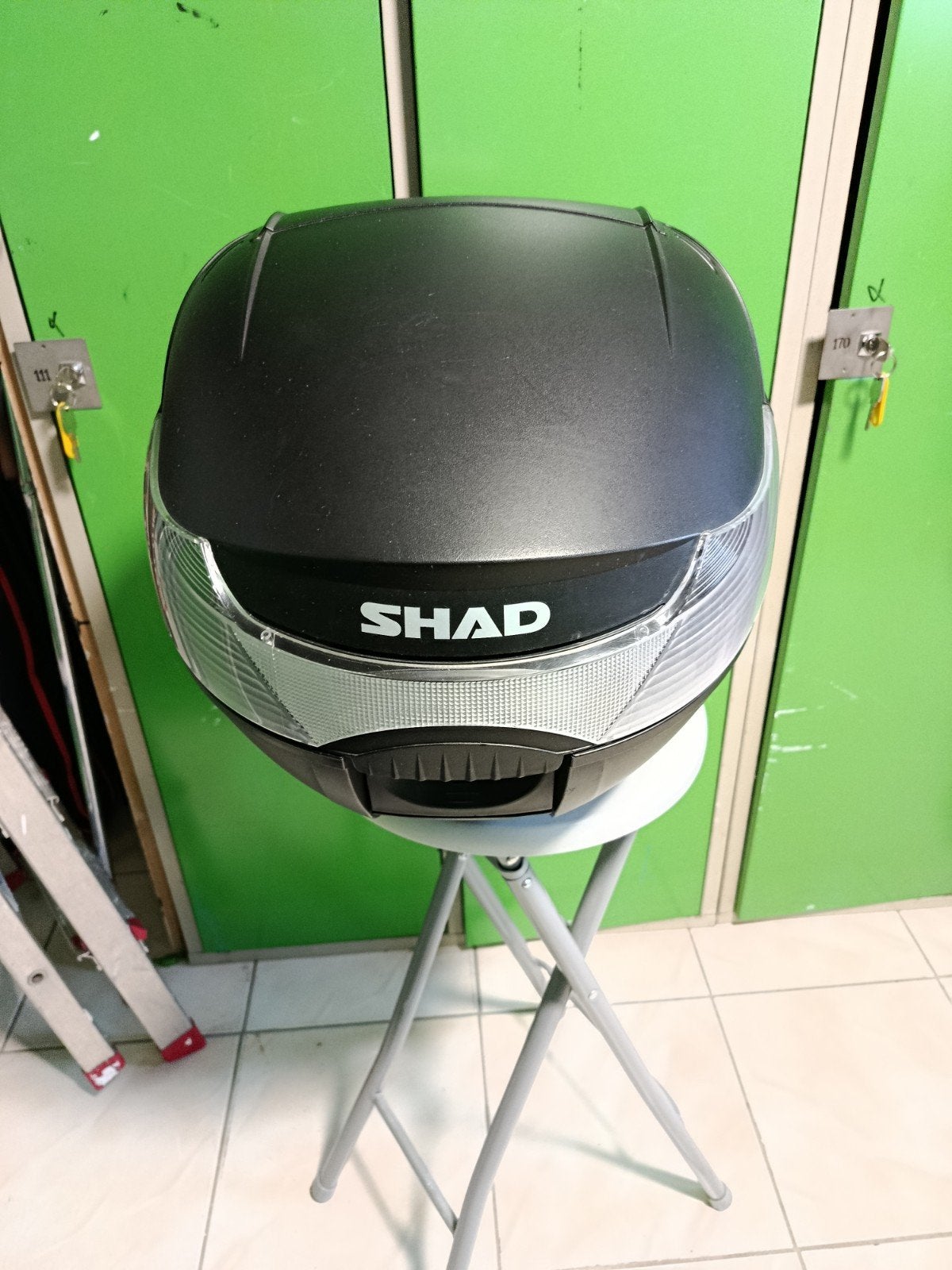 Shad koffer voor op scooter, Motoren, Ophalen, Zo goed als nieuw