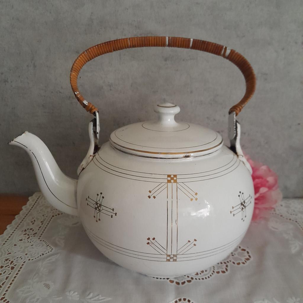 Emaille chocoladeketel  / ketel, Ophalen of Verzenden