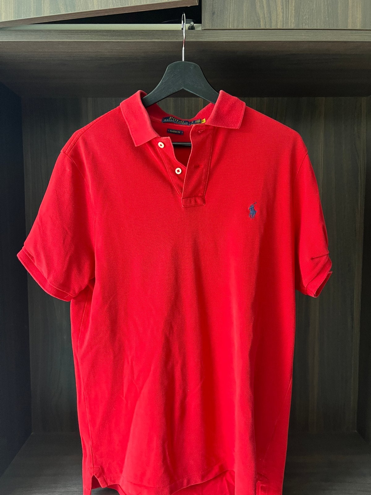 Polo Ralph Lauren Classic Fit Polo in Rood Maat S, Ophalen of Verzenden, Gedragen, Maat 46 (S) of kleiner, Rood