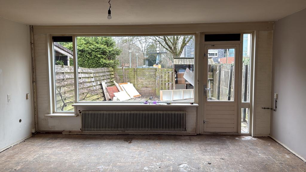 Deur met kozijn en dubbel glas raam, Ophalen, 80 tot 100 cm, 9406 vb, Buitendeur