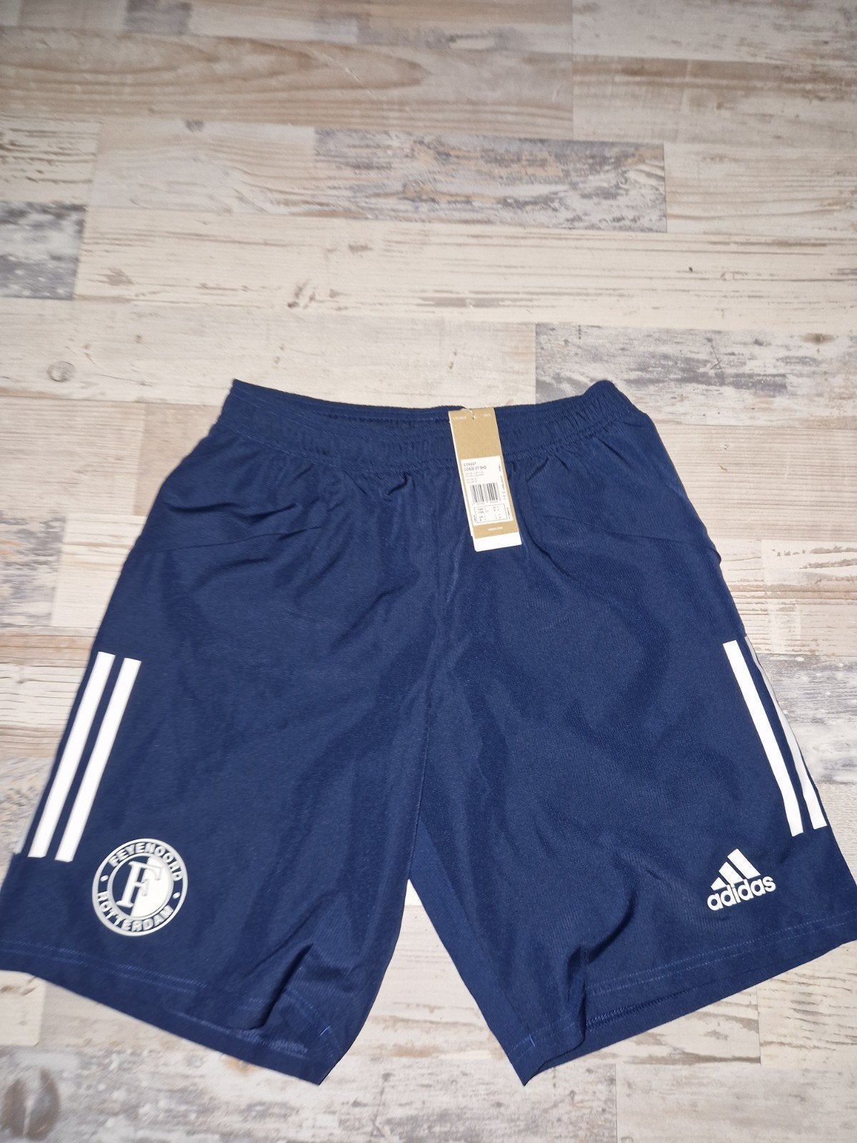 Feyenoord Adidas Trainings Short Seizoen 2020/2021 Maat S, Ophalen, Blauw, Nieuw, Adidas