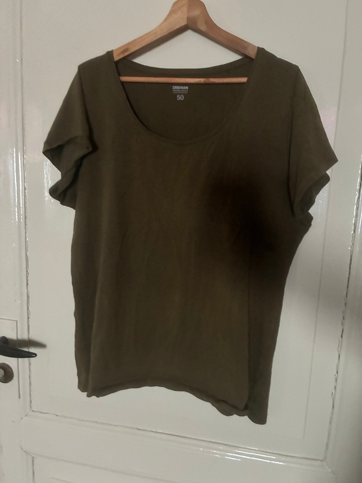 Zeeman T-shirt maat 50, legergroen, Verzenden, Maat 46/48 (XL) of groter, Nieuw, Korte mouw