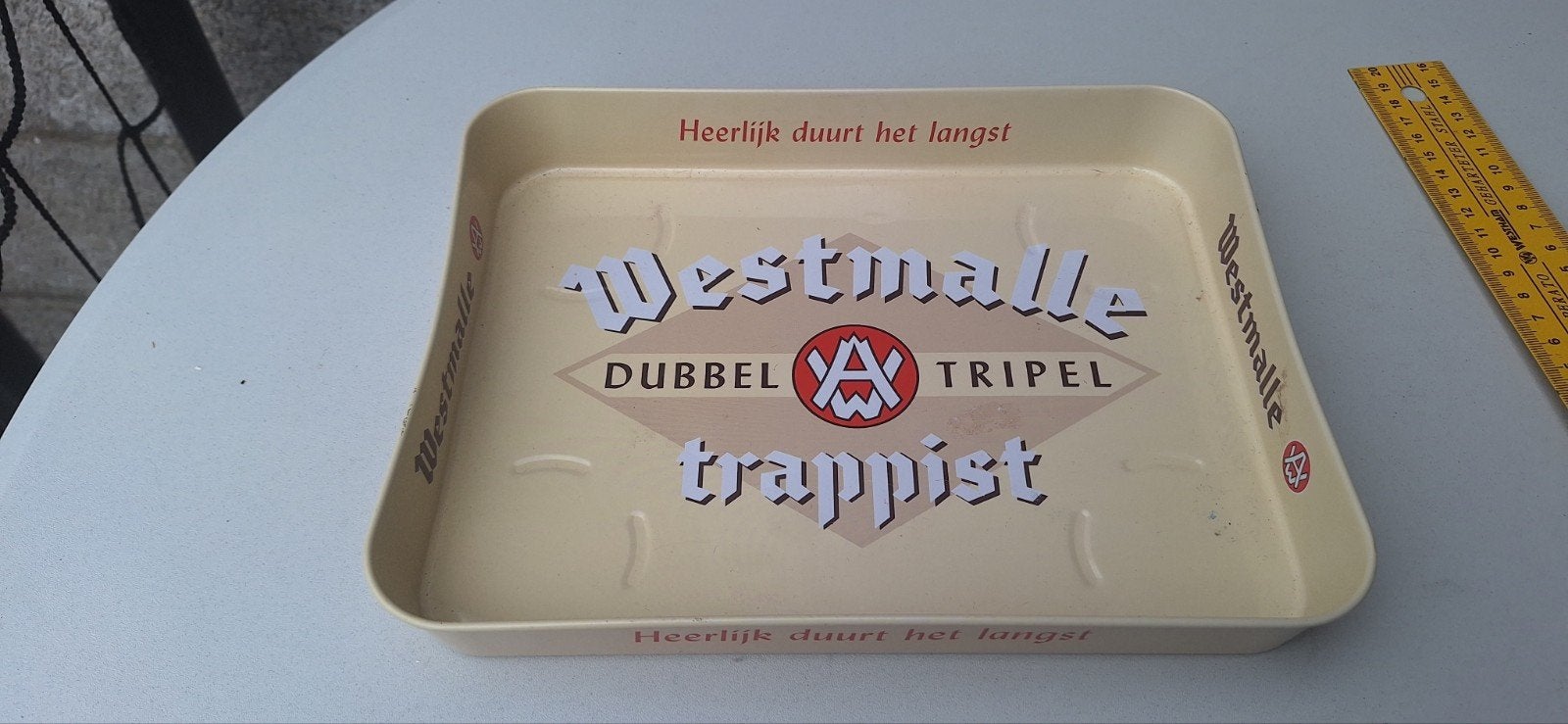 Westmalle trappist bier dienblad (21326), Ophalen of Verzenden, Zo goed als nieuw, Overige typen, Overige merken