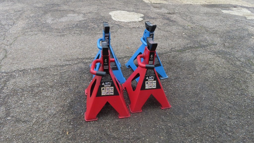 4 x Assteunen Heavy Duty, Ophalen of Verzenden, Zo goed als nieuw, Manueel, Garagekrik