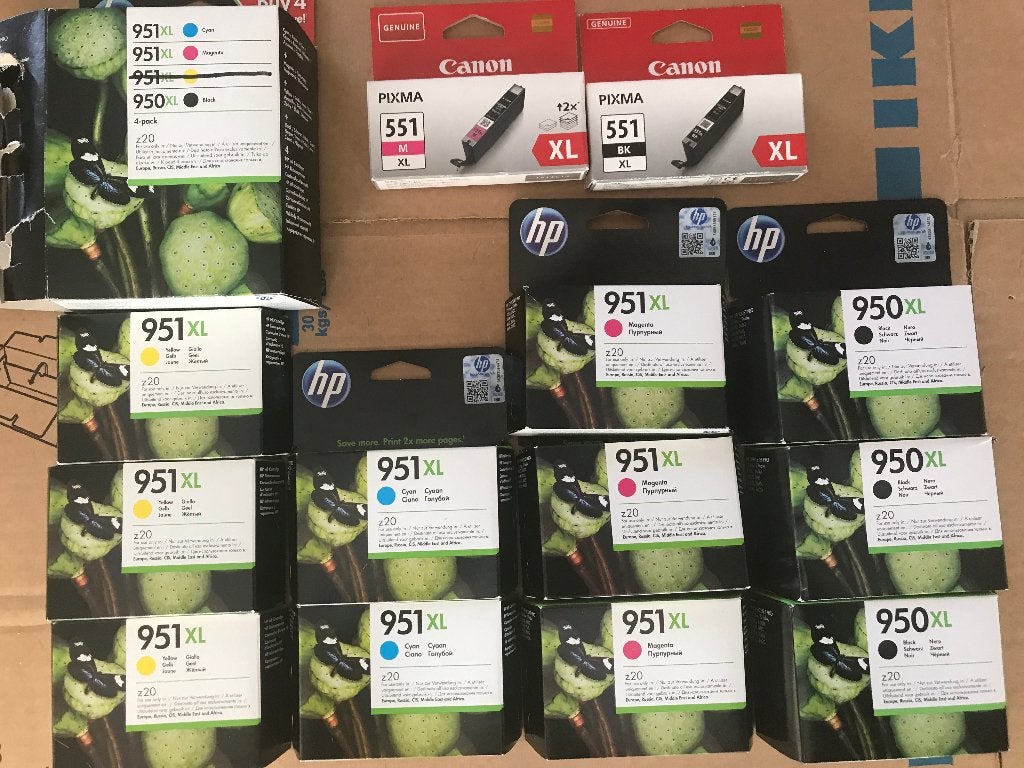 Inkt patronen cartridges 951 950 364 XL en 551 XL    µm, Ophalen of Verzenden, Nieuw