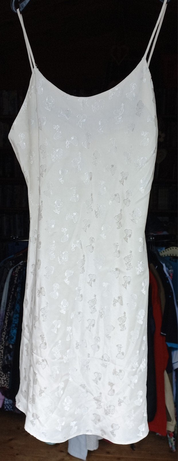 H&M Snoopy Jurk - Crème met Patroon, H&M, Beige, Ophalen of Verzenden, Zo goed als nieuw