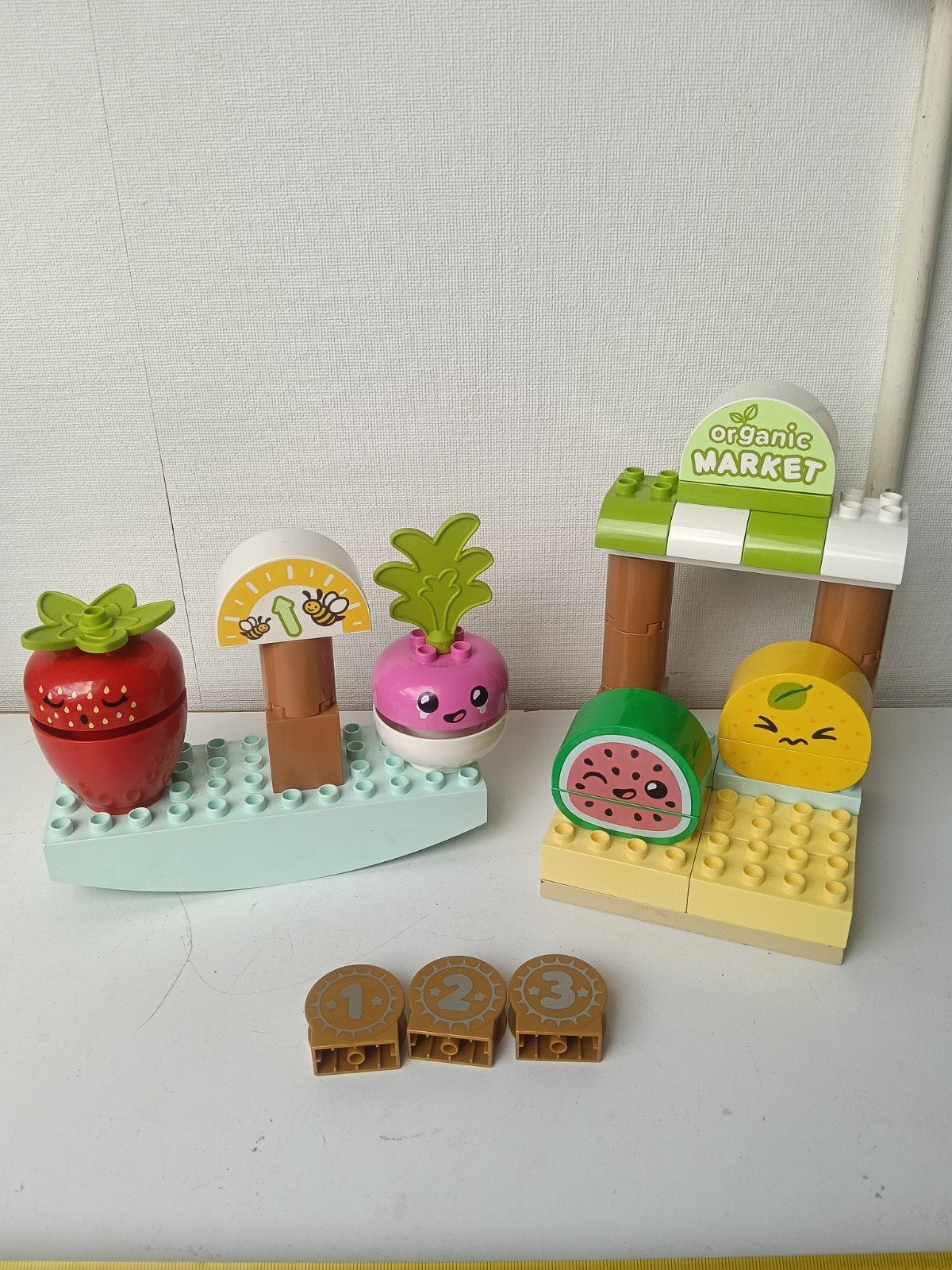 Compleet LEGO Duplo 10983 Biologische Markt, Ophalen of Verzenden, Zo goed als nieuw, Duplo, Complete set