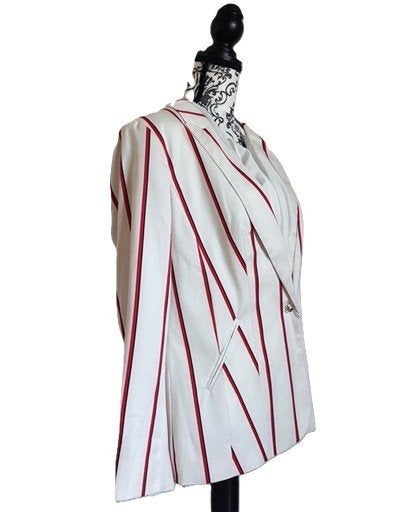 Blazer dames wit met streep mt. 44 Nieuw, Verzenden, Nieuw, Maat 42/44 (L), Wit