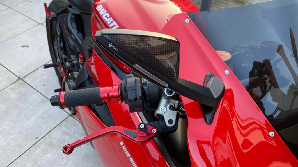 DB-Race Daemon Spiegels met LED Knipperlicht Ducati Panigale, Ophalen, Nieuw