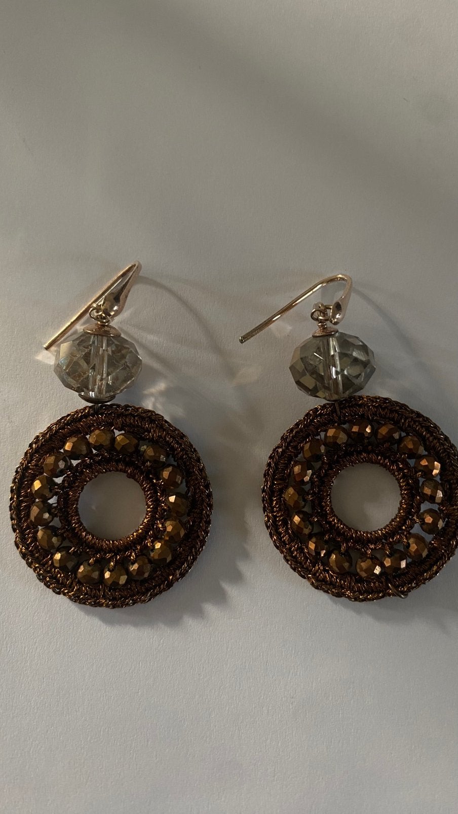 Lott Gioielli oorbellen, Sieraden, Tassen en Uiterlijk, Ophalen, Hangers, Bruin, Zo goed als nieuw